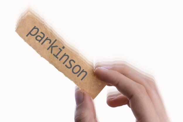 Parkinson’s disease text on a sheet of paper Parkinson's disease text on a sheet of paper
