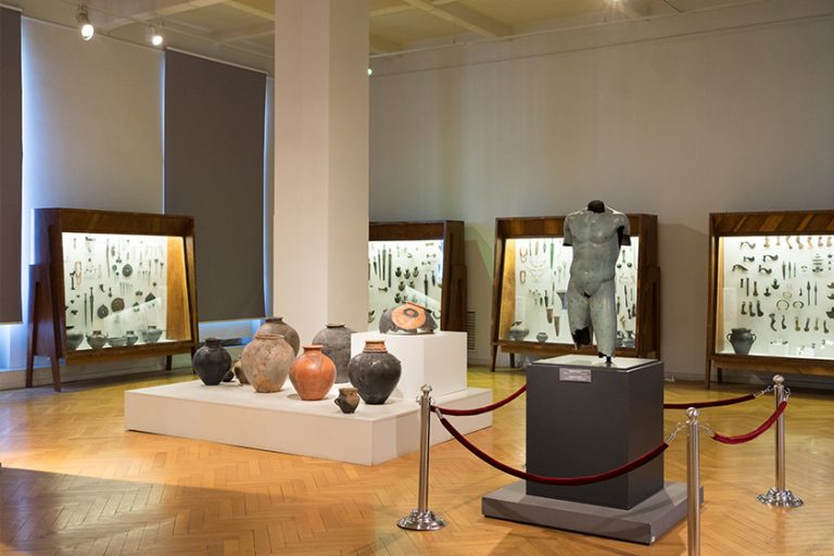 Tbilisi, Georgia – Febr 18, 2020: Exhibition in the Georgian National Museum Tbilisi, Georgia - Febr 18, 2020: Exhibition in the Georgian National Museum