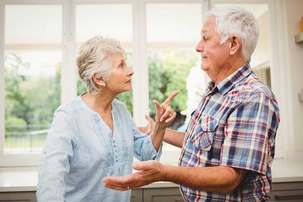Couple arguing with each other