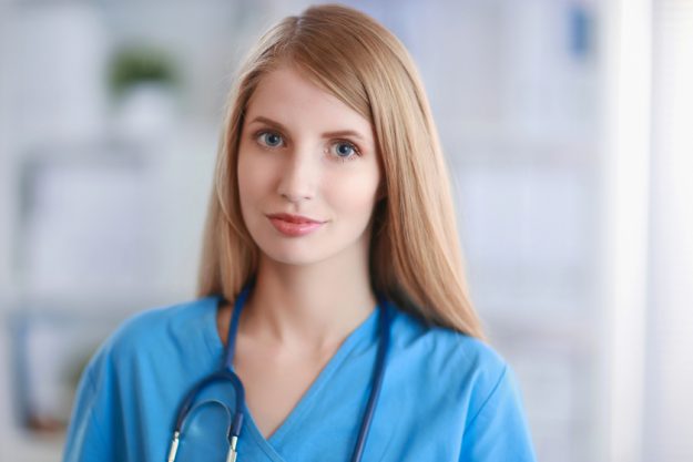 Image of an doctor looking at camera