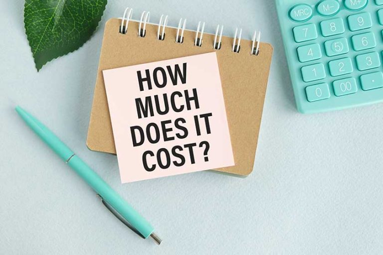 How Much Does it Cost. Business concept