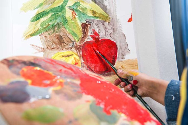 Little artist painting Little artist painting