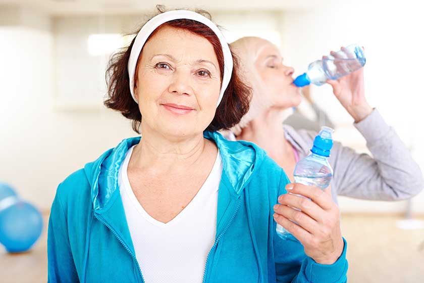 Woman after workout Woman after workout