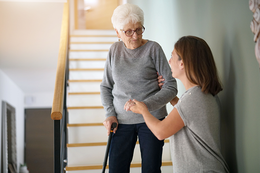 Homecare helping elderly woman Homecare helping elderly woman