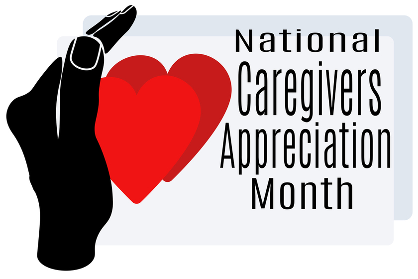 National Caregivers Appreciation Month, idea for poster, banner,