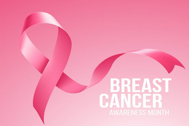 breast cancer awareness ribbon background vector illustration