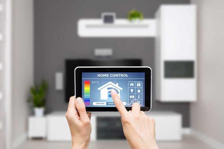 Remote home control system on a digital tablet Remote home control system on a digital tablet