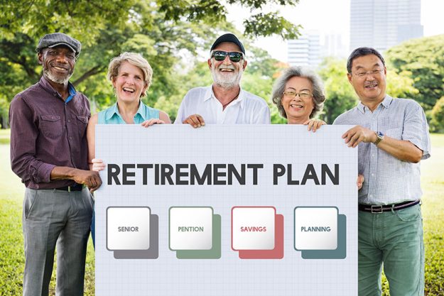 Retirement senior people and plan concept
