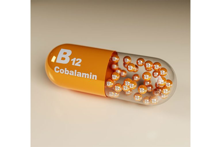 Vitamin b12 cobalamin b12 text globules capsules illustration Vitamin b12 cobalamin b12 text globules capsules illustration