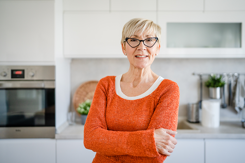 close portrait one senior woman short hair close portrait one senior woman short hair