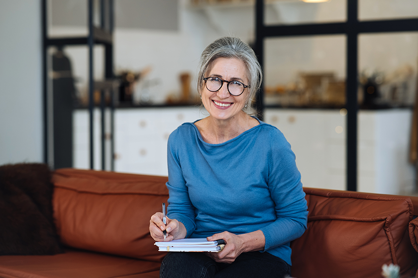 happy senior woman in glasses happy senior woman in glasses