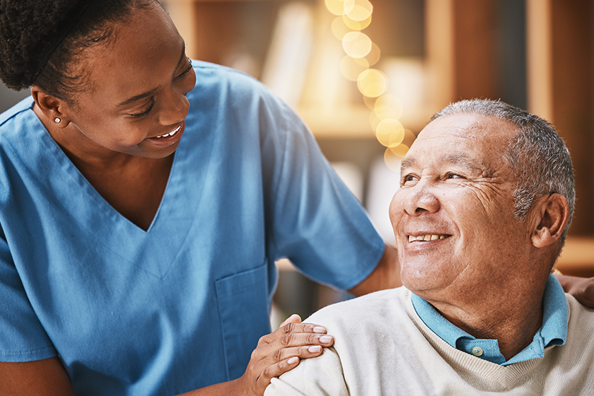 help support medical nurse old man retirement