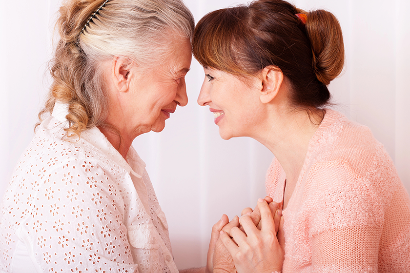 seniors woman with her caregiver seniors woman with her caregiver
