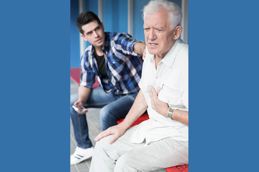 young man offering help young man offering help