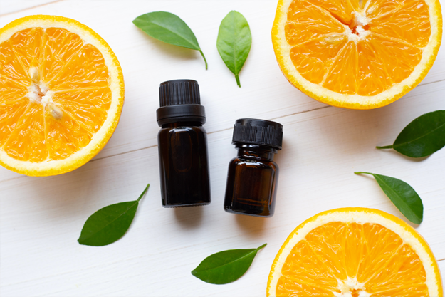 bottle orange essential oil