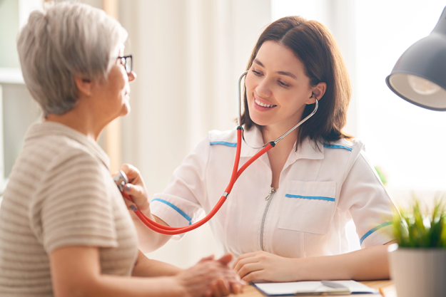 patient listening to doctor