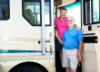 senior couple in their rv