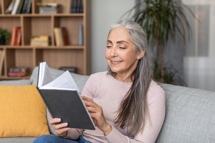 smiling pretty caucasian elderly gray haired female smiling pretty caucasian elderly gray haired female
